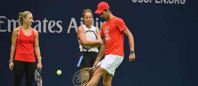 美网儿童日：小德纳达尔出席欢乐多