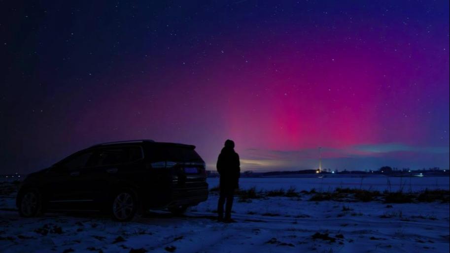 Aurora seen in Heilongjiang, NE China
