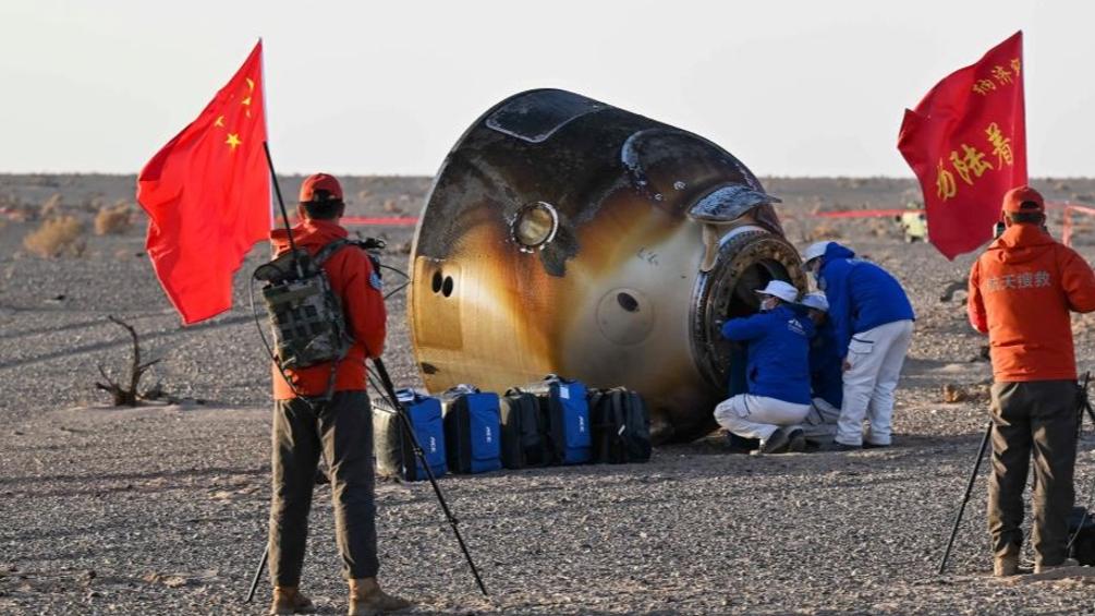 Shenzhou-20 astronauts back to Earth in China's first alternative space return procedure