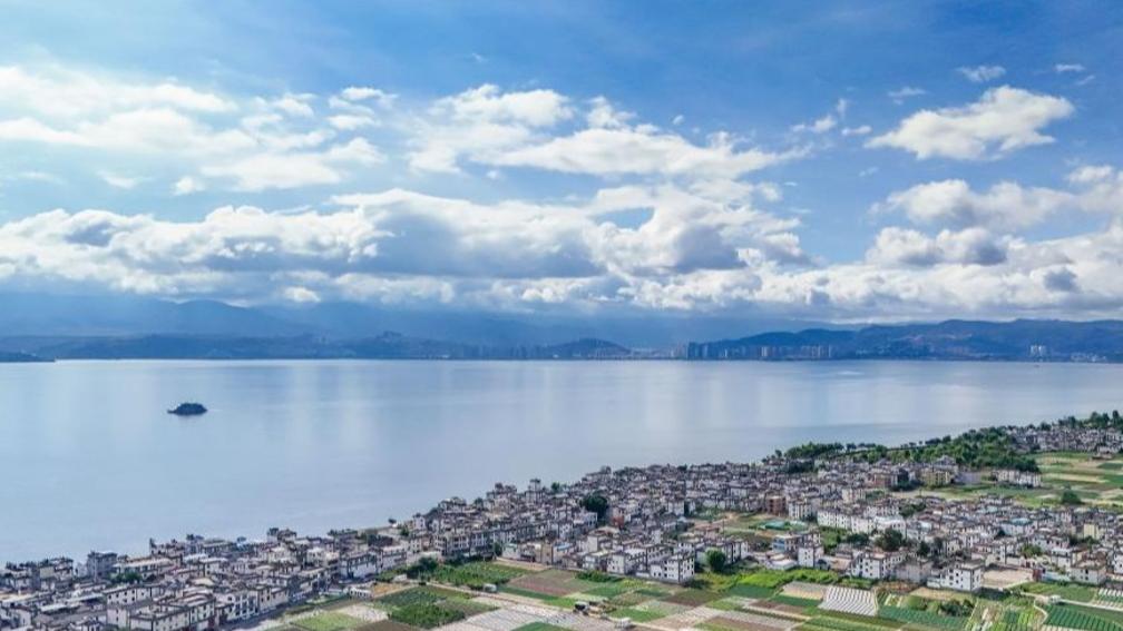 View of Erhai Lake in China's Yunnan