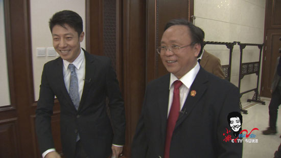 撒贝宁采访杜万华