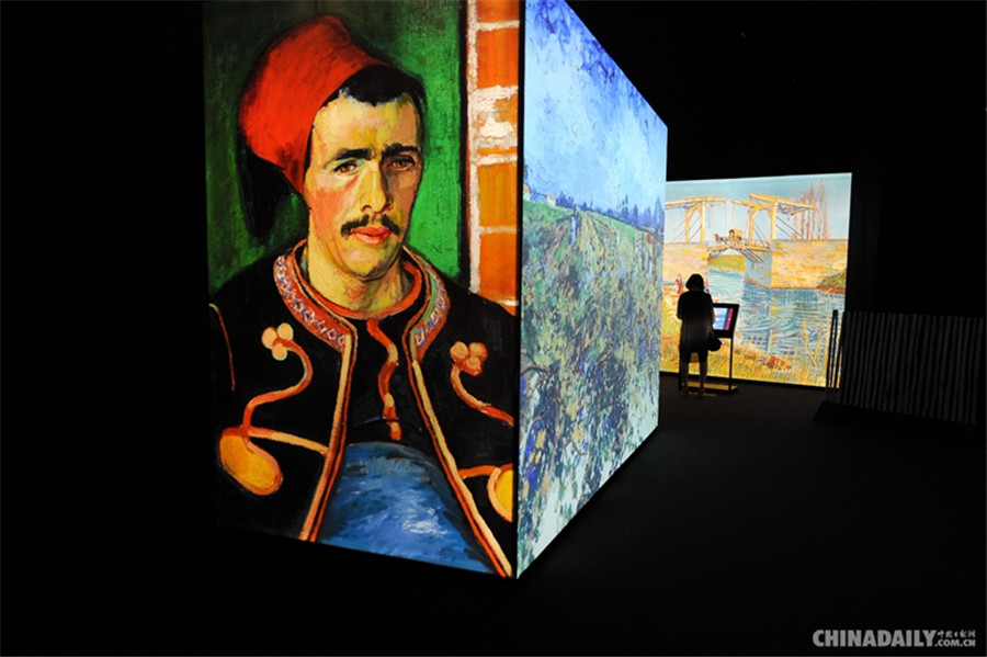 A corner of the exhibition at Jinyuan Shopping Mall. [Photo by Feng Yongbin/China Daily]