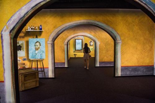 Vincent Van Gogh has arrived in China. Not the man himself, but his post-Impresionist artwork, which is being shown in a brand new exhibition outside a shopping mall in north western Beijing.