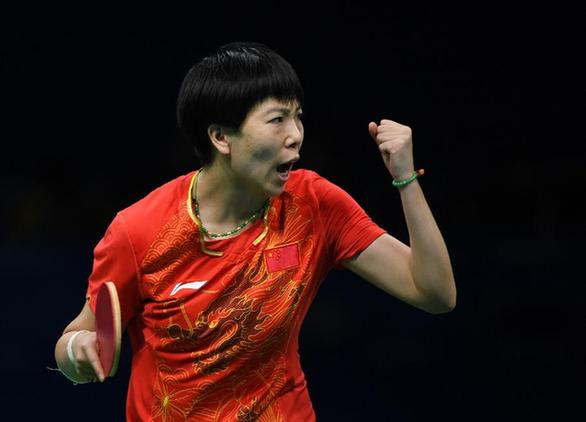 All-time leading Chinese secured the third table tennis gold medal at the 2016 Rio Olympic Games here on Tuesday, after easily rounding up the team final against Germany in straight three games.