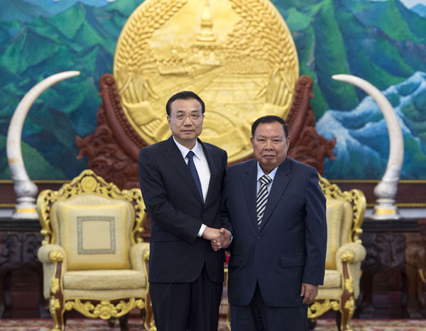 Chinese premier meets with Laotian PM 