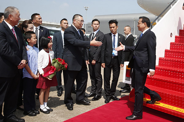 Chinese Premier Li Keqiang arrived in the Macao Special Administrative Region (SAR) on Monday for a three-day inspection visit.