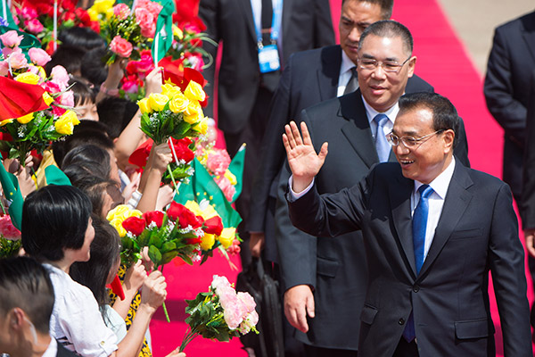 Chinese Premier Li Keqiang arrived in the Macao Special Administrative Region (SAR) on Monday for a three-day inspection visit.