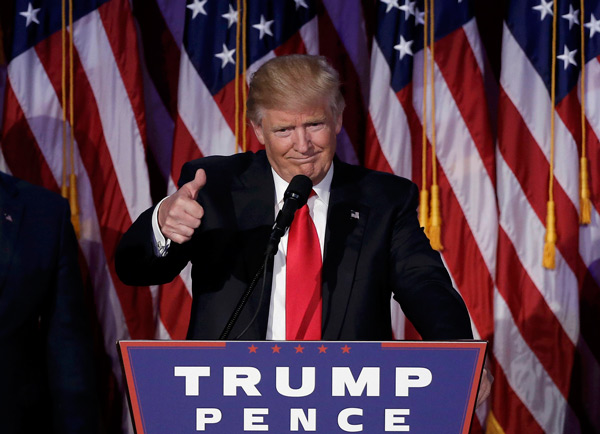 Republican Donald Trump has beaten Democrat rival Hillary Clinton in a close race to win the 45th U.S. presidency early on Wednesday, pulling a major upset after a controversial and scandalous campaign cycle.