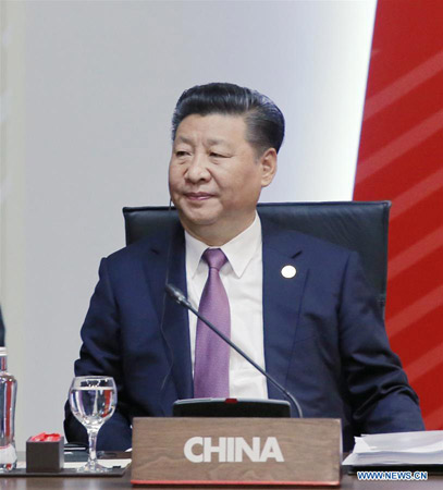 Chinese President Xi Jinping attends the 24th APEC Economic Leaders