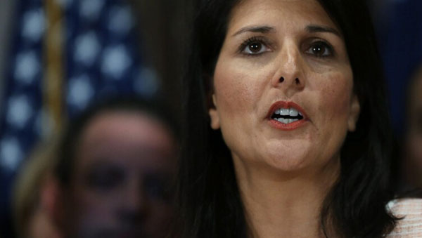 Nikki Haley, governor of South Carolina.