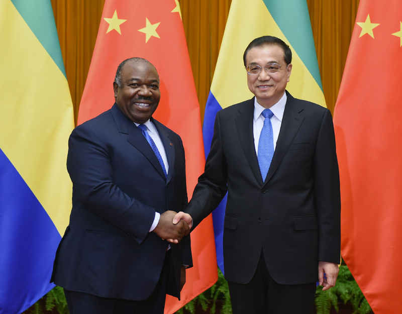 Chinese Premier Li Keqiang has met with Gabon