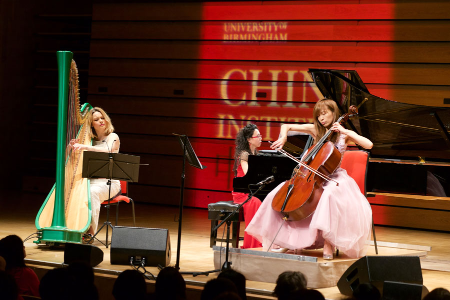 The University of Birmingham&rsquo;s China Institute has marked the Chinese New Year with the help of a trio of world-renowned musicians. [Photo: University of Birmingham]
