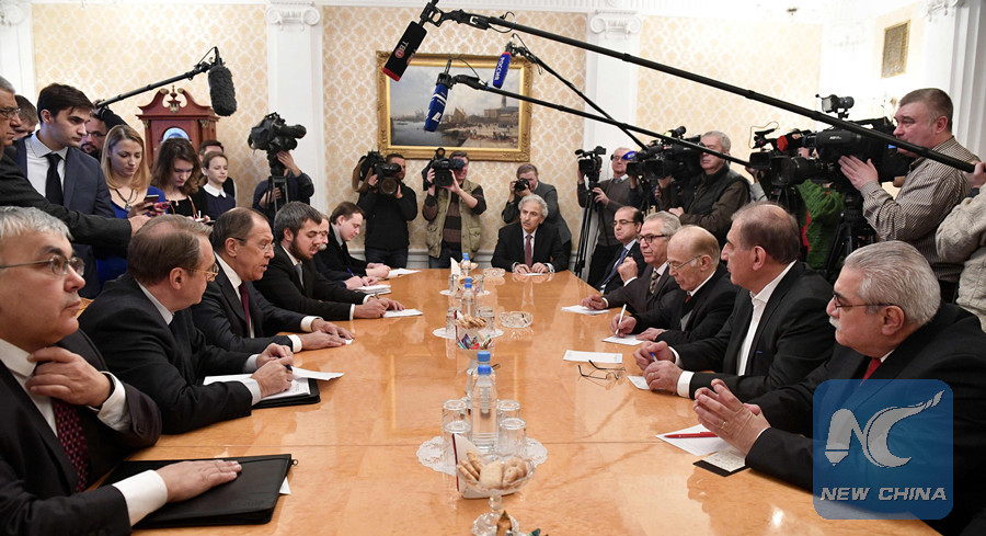 Lavrov said during a recent meeting with representatives of the Syrian opposition that the document sums up constitutional proposals of both the Syrian government and opposition groups. (AFP photo)