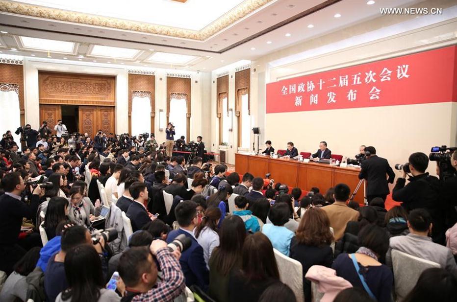 The press conference on the fifth session of the 12th Chinese People