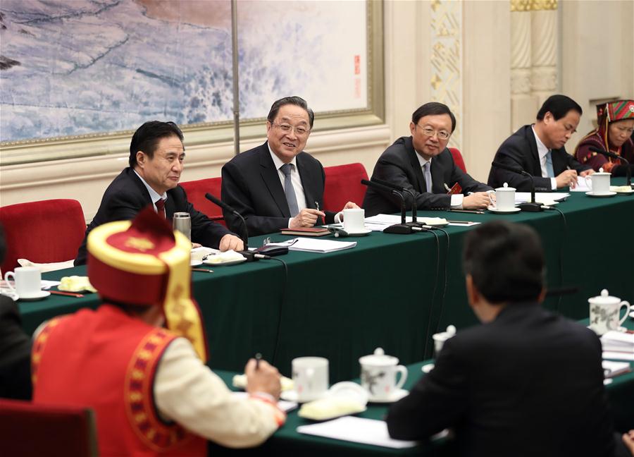 Yu Zhengsheng, chairman of the National Committee of the Chinese People