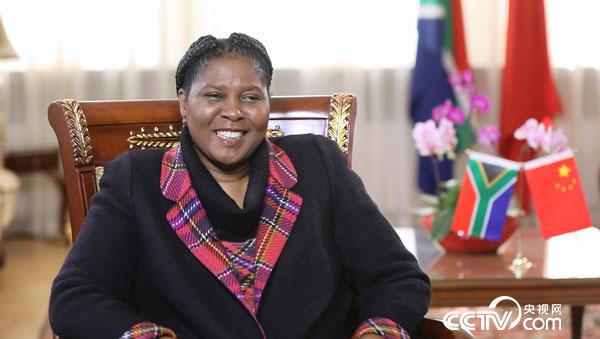 South African Ambassador to China Ms. Dolana Msimang in interview with CCTV.com