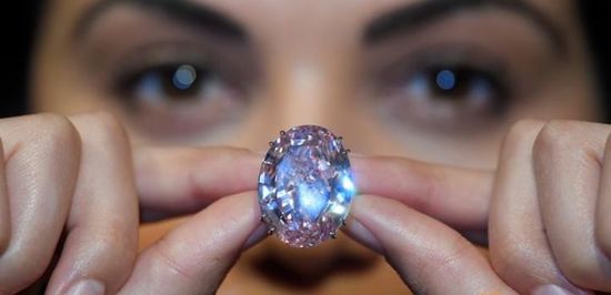 A stunning 59.6 carat pink diamond known as the "Pink Star" sold for a whopping 71.2 million US dollars at a Sotheby