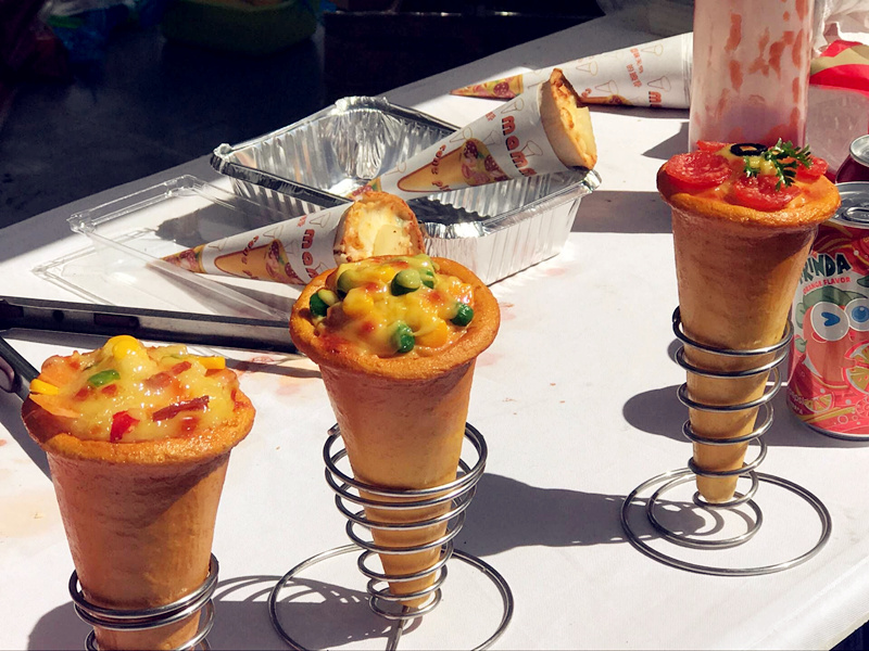 Pizza "ice-cream" (Photo/ Qian Ding)