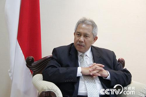 印度尼西亚驻华大使苏更·拉哈尔佐接受央视网记者专访。