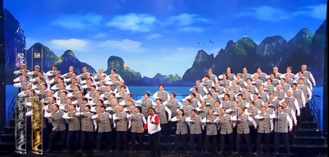 北京非常组合百人男声合唱团演出现场