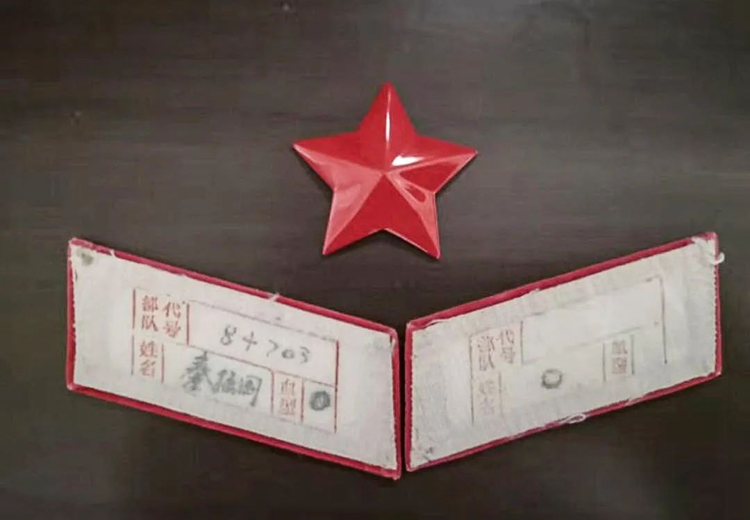 入伍通知书,领章等