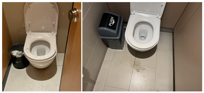 北京某商场女厕(央视网《新闻+》记者摄)