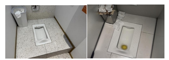 北京某商场女厕(央视网《新闻+》记者摄)