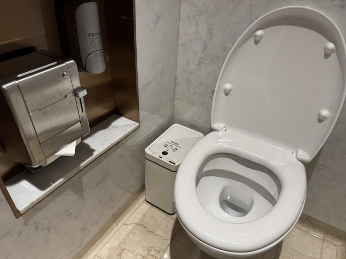 北京某商场女厕(央视网《新闻+》记者摄)