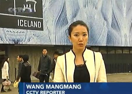 CCTV&nbsp;Reporter&nbsp;Wang&nbsp;Mangmang