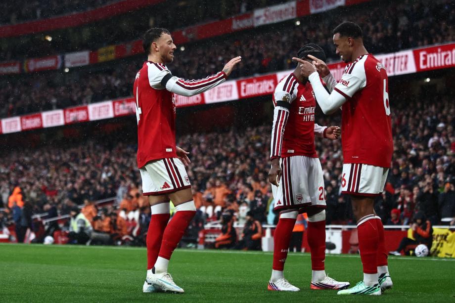 英超：孔萨处子球 阿森纳2-0埃弗顿积分追平曼城