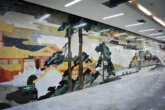  北京地铁6号线北海北站壁画