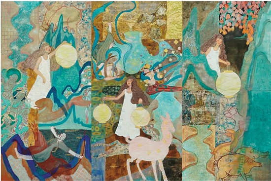 林山珊（广州美术学院） 释梦是梦系列 壁画