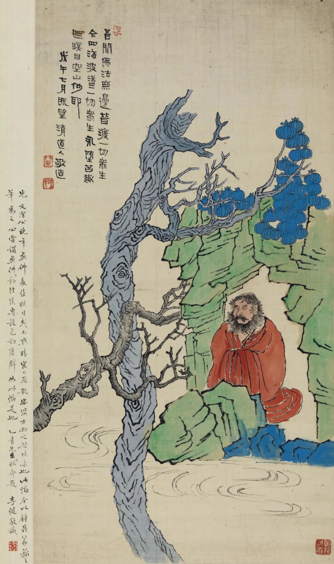 李瑞清 佛像 98.7x51.4cm  中国画 1918年 中国美术馆藏