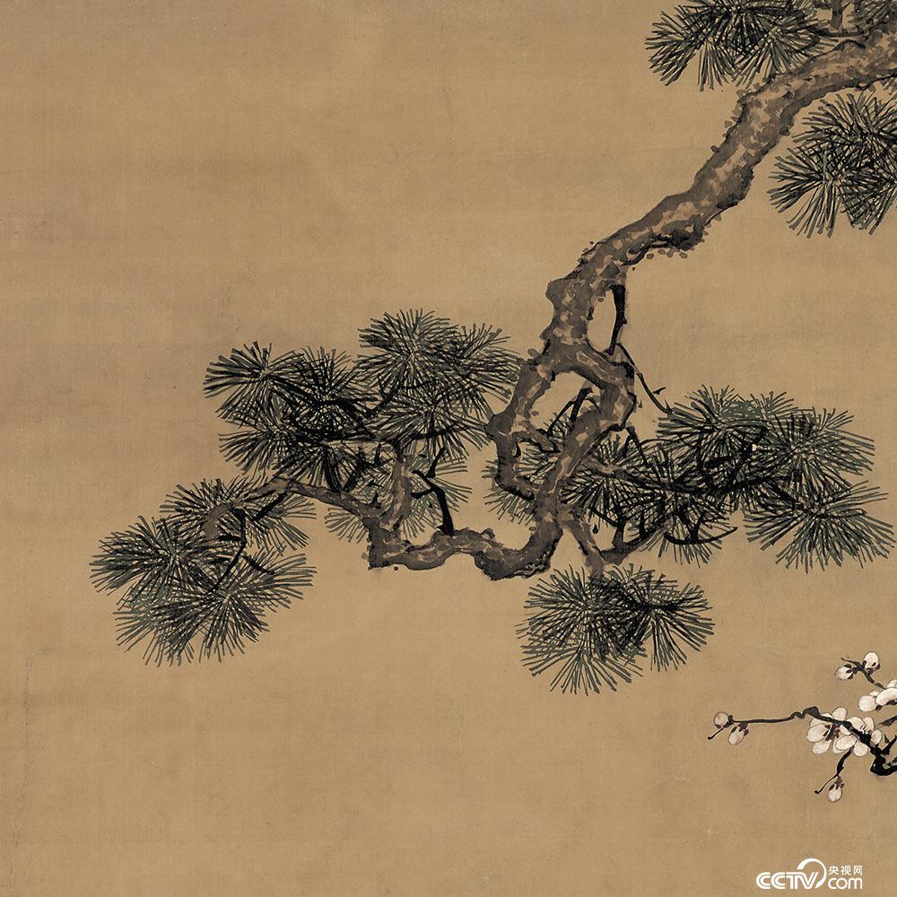 央视画廊】传世墨迹——吉祥名画沈铨《松梅双鹤图》_央博_央视网(cctv.com)