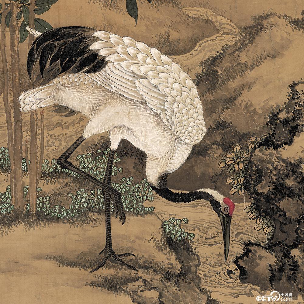 央视画廊】传世墨迹——吉祥名画沈铨《松梅双鹤图》_央博_央视网(cctv.com)