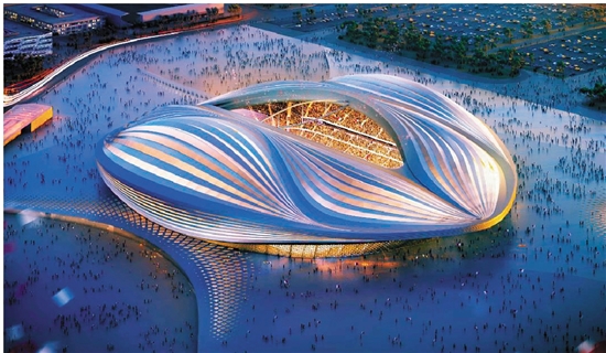 阿尔贾努布体育场（Al Janoub Stadium） 设计：扎哈建筑事务所、AECOM