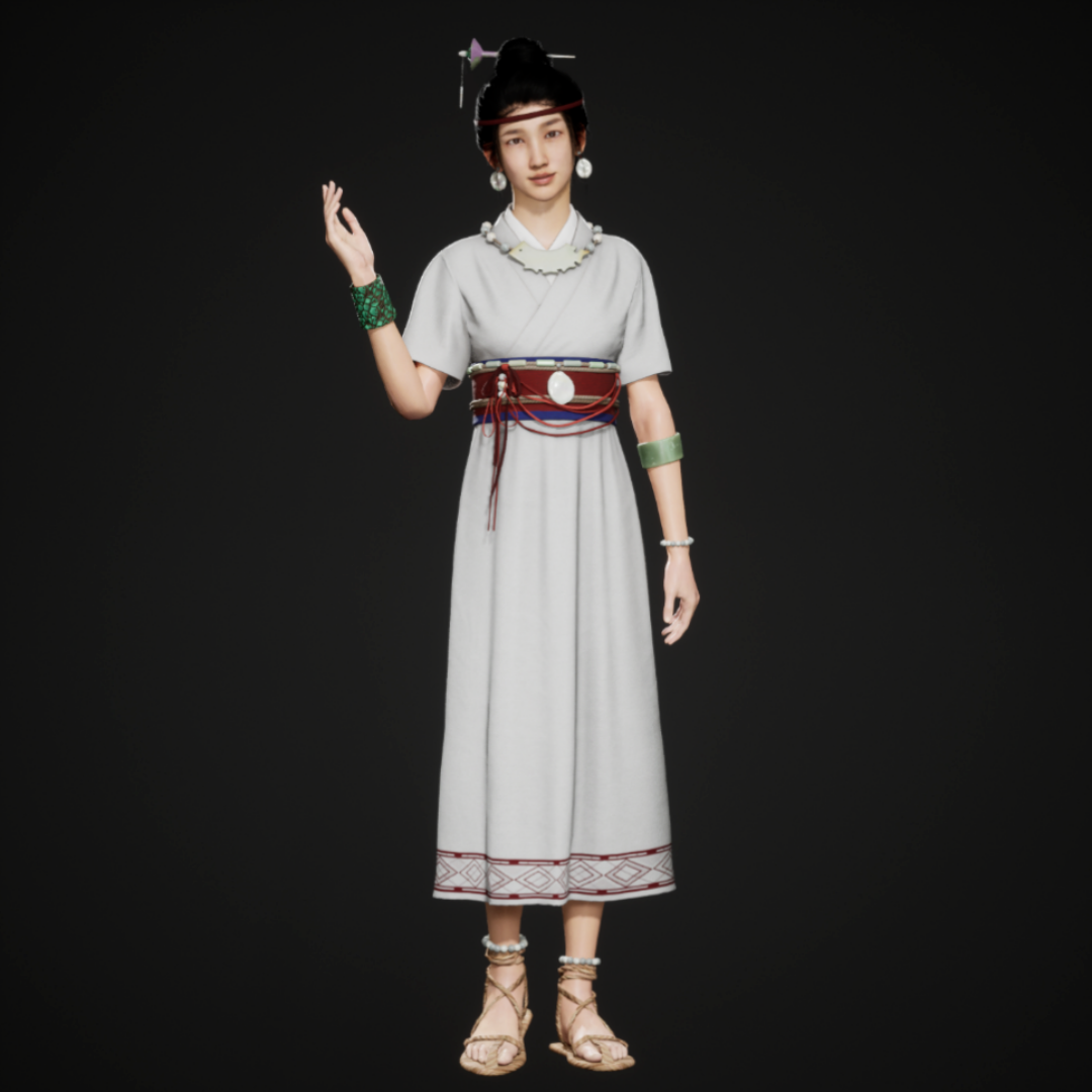 陶寺遗址非玩家角色（NPC）主形象——陶寺古国大祭司的女儿