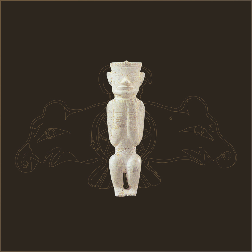 玉人，高9厘米|现藏于安徽省文物考古研究所