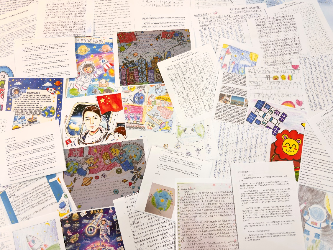 “星河有信‧港梦飞天”收到约5200封香港中小学、大专学生作品。(香港科技创新教育联盟提供)